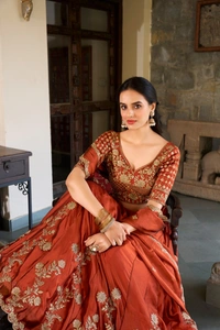 Antique Fashion 1 Lehenga Choli  - Blouse  Stiched