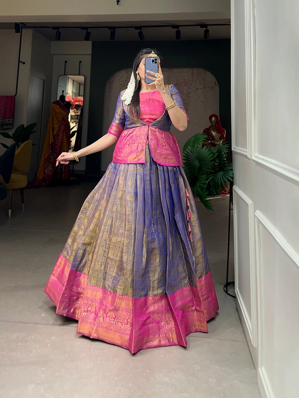 Antique Fashion  Co ord set - Blue