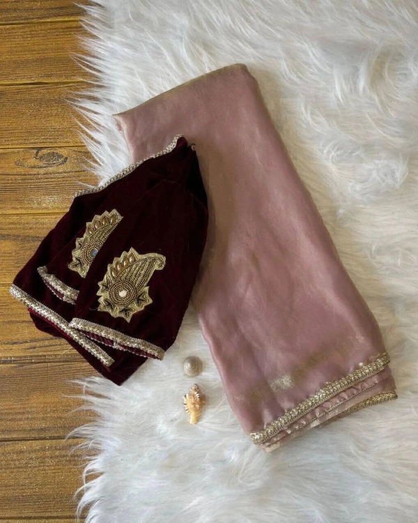 Antique Fashion 1 TISSUE SAREE - Stitched Blause, Un-ready-to-wear