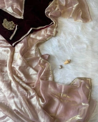 Antique Fashion 1 TISSUE SAREE - Stitched Blause, Un-ready-to-wear