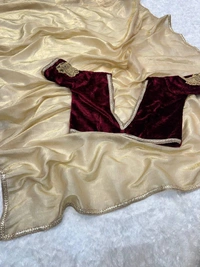 Antique Fashion 1 TISSUE SAREE - Unstitched Blause, Un-ready-to-wear