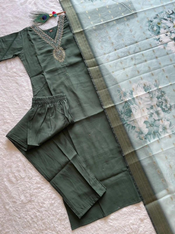Antique Fashion  Kurti Pent Dupatta Set - M (38), colour 1