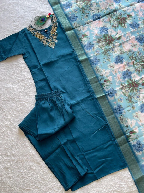 Antique Fashion 1 Kurti Pent Dupatta Set - colour 1, S (36)