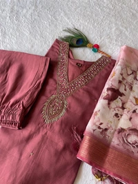 Antique Fashion 1 Kurti Pent Dupatta Set - M (38), colour 2