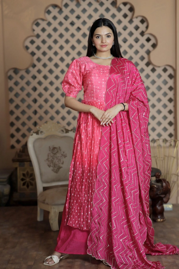 Antique Fashion Nayracut Plazo kurti set - pink, L (40)