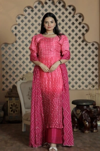 Antique Fashion 1 Nayracut Plazo kurti set - pink, L (40)