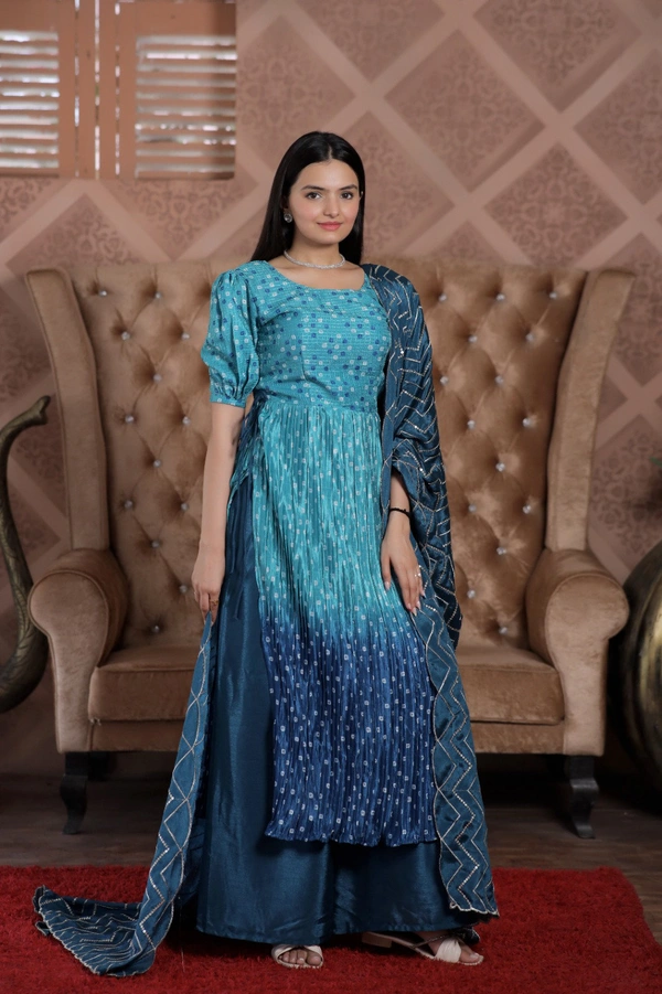 Antique Fashion Nayracut Plazo kurti set - Rama, Xxl (44)
