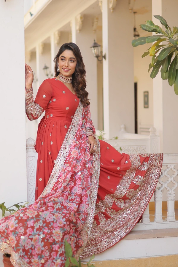 Antique Fashion  Gownwithdupatta  - colour 2, M (38)