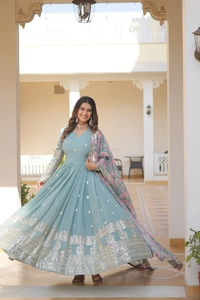 Antique Fashion 1 Gownwithdupatta  - colour 3, Xl (42)