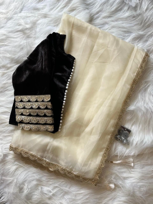 Antique Fashion 1 New Launching Premium Pepar Silk Tissue Collection  - Ready-to-wear Saree, Unstitched Blause