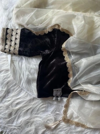 Antique Fashion 1 New Launching Premium Pepar Silk Tissue Collection  - Non Ready To wear, Stitched Blause