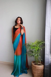 Antique Fashion 1 Beautiful Designer saree in Soft Nylon fabric with 3D padding shades - Shade 5