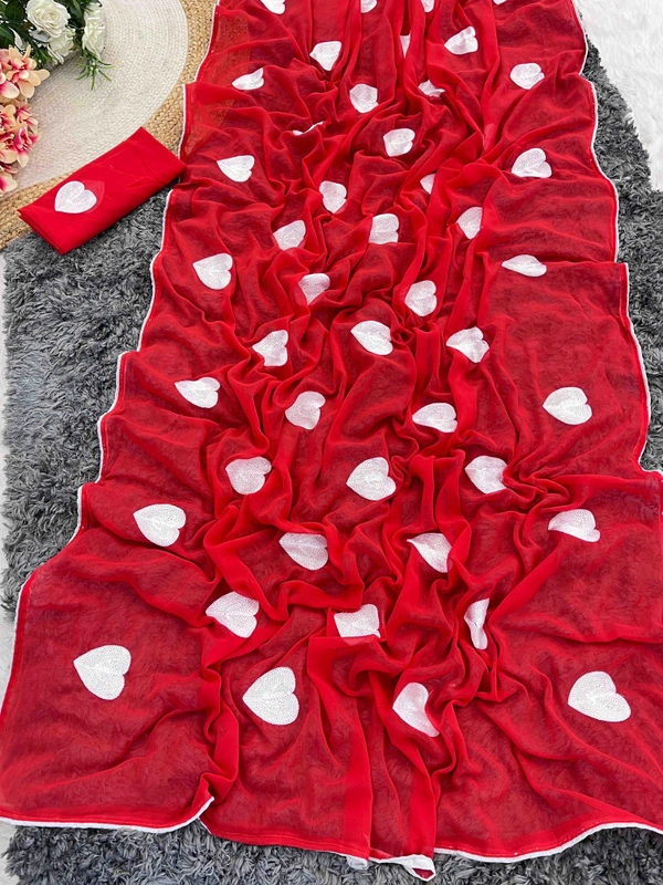 Antique Fashion 1 Special Party ware  Saree - colour 3