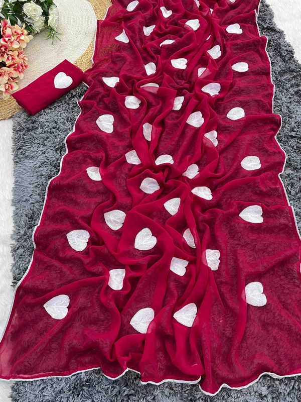 Antique Fashion 1 Special Party ware  Saree - colour 8