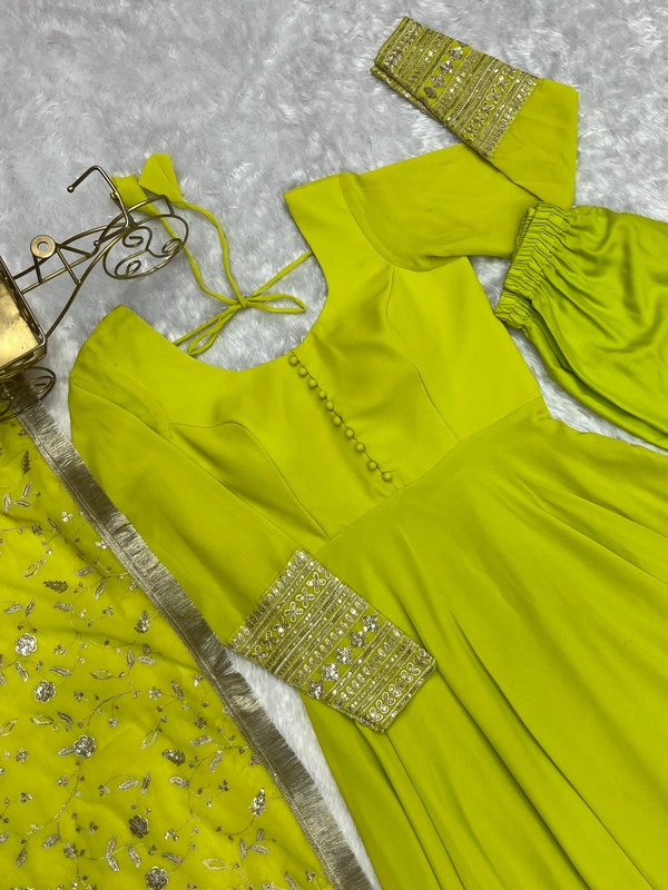 Antique Fashion 1 Anarkali Gown Suit  - Xxxl (46), liril