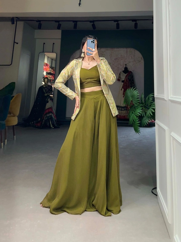 Antique Fashion 1 Plazo With Shrug - colour 2, M (38)