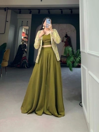Antique Fashion 1 Plazo With Shrug - colour 2, Xl (42)
