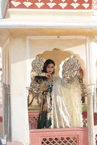 Antique Fashion 1 ALIA CUT GOWN WITH DUPATTA SET  - Xl (42)