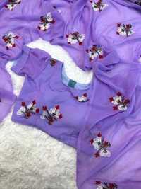 Antique Fashion 1 FLOWER   PORT AMAZING SAREE - colour 3