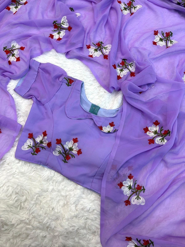 Antique Fashion 1 FLOWER   PORT AMAZING SAREE - colour 3