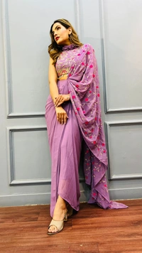 Antique Fashion 1 This wedding season flaunt your pre wedding parties with this Glamorous sarong drape - xs