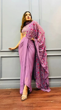 Antique Fashion 1 This wedding season flaunt your pre wedding parties with this Glamorous sarong drape - xs