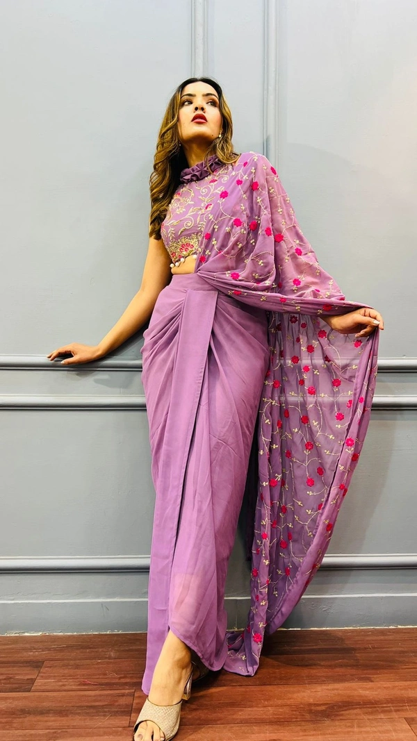 Antique Fashion 1 This wedding season flaunt your pre wedding parties with this Glamorous sarong drape - xs