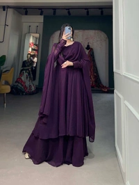 Antique Fashion 1 Plazo kurti set - wine, S (36)