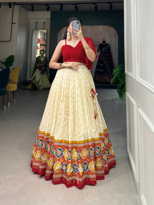Antique Fashion 1 Embrace the heritage of Tussar silk  embrace the allure of patola prints and let your style tell a story of grace and sophistication 