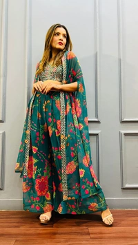 Antique Fashion 1 This wedding season flaunt with this glamorous 3 pcs dress - XXXL