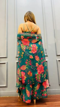 Antique Fashion 1 This wedding season flaunt with this glamorous 3 pcs dress - Xs