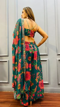 Antique Fashion 1 This wedding season flaunt with this glamorous 3 pcs dress - Xs