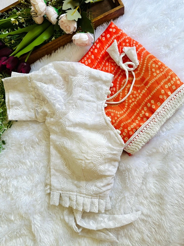 Antique Fashion 1 Exclusive  elegant launch for summer collection perfect for any occasion linen mul mul  cotton with border  saree with georgette blouse  - colour 3