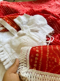 Antique Fashion 1 Exclusive  elegant launch for summer collection perfect for any occasion linen mul mul  cotton with border  saree with georgette blouse  - colour 2