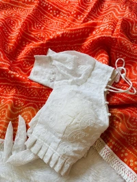 Antique Fashion 1 Exclusive  elegant launch for summer collection perfect for any occasion linen mul mul  cotton with border  saree with georgette blouse  - colour 3