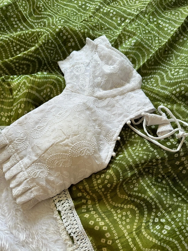 Antique Fashion 1 Exclusive  elegant launch for summer collection perfect for any occasion linen mul mul  cotton with border  saree with georgette blouse  - colour 4