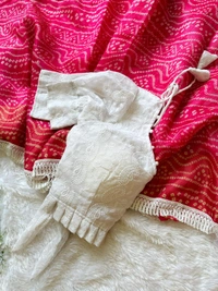 Antique Fashion 1 Exclusive  elegant launch for summer collection perfect for any occasion linen mul mul  cotton with border  saree with georgette blouse  - colour 6