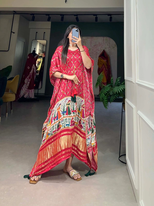 Antique Fashion 1 Wrap yourself in the sheer splendor of Gaji s silk kaftan  and watch heads turn with envy at your effortless elegance - design 2