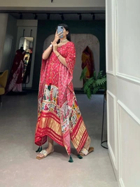 Antique Fashion 1 Wrap yourself in the sheer splendor of Gaji s silk kaftan  and watch heads turn with envy at your effortless elegance - design 2