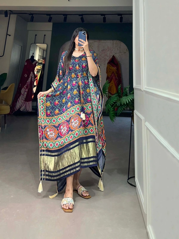 Antique Fashion 1 Wrap yourself in the sheer splendor of Gaji s silk kaftan  and watch heads turn with envy at your effortless elegance - design 3
