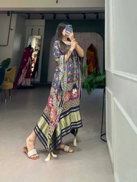Antique Fashion 1 Wrap yourself in the sheer splendor of Gaji s silk kaftan  and watch heads turn with envy at your effortless elegance - design 3