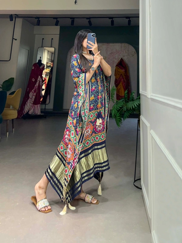 Antique Fashion 1 Wrap yourself in the sheer splendor of Gaji s silk kaftan  and watch heads turn with envy at your effortless elegance - design 3