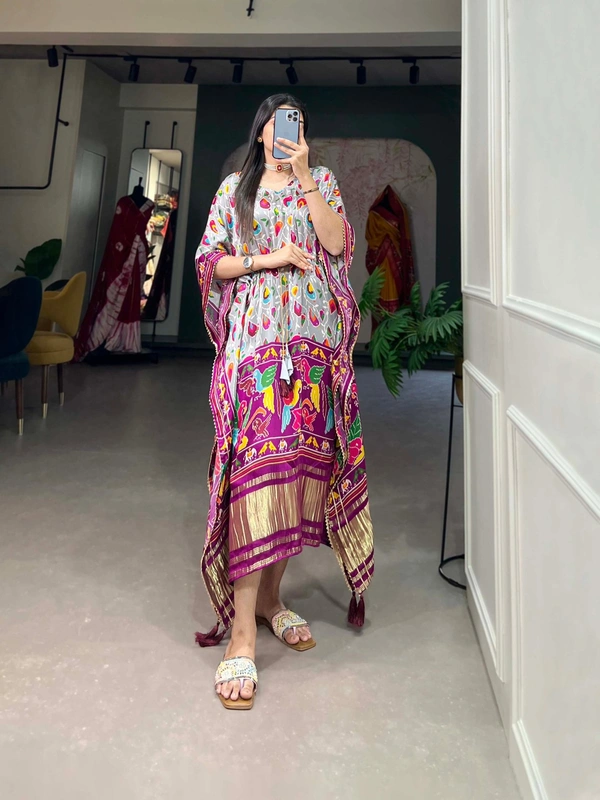 Antique Fashion 1 Wrap yourself in the sheer splendor of Gaji s silk kaftan  and watch heads turn with envy at your effortless elegance - design 4