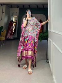 Antique Fashion 1 Wrap yourself in the sheer splendor of Gaji s silk kaftan  and watch heads turn with envy at your effortless elegance - design 4
