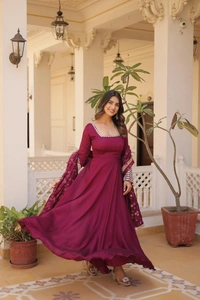 Antique Fashion 1 GOWN WITH DUPATTA SET  - L (40), colour 1