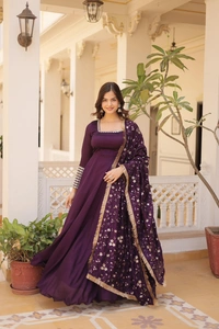 Antique Fashion 1 GOWN WITH DUPATTA SET  - M (38), colour 3