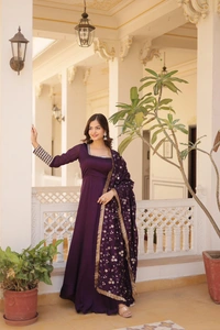 Antique Fashion 1 GOWN WITH DUPATTA SET  - Xl (42), colour 3