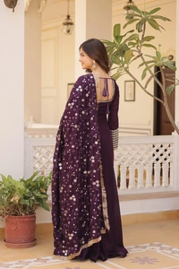 Antique Fashion 1 GOWN WITH DUPATTA SET  - Xl (42), colour 3
