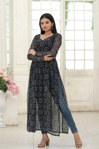 Antique Fashion 1  PREMIUM READYMADE DESIGNER NAYRA CUT KURTI COLLECTIONS - colour 2, S (36)