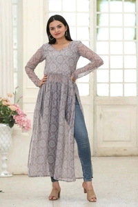 Antique Fashion 1  PREMIUM READYMADE DESIGNER NAYRA CUT KURTI COLLECTIONS - colour 4, Xl (42)